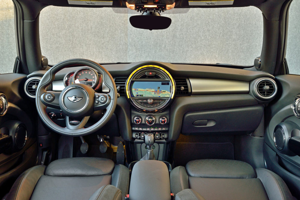 City Style and Living Magazine Mini Cooper S 2014 interior of car