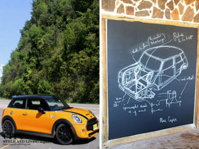 City Style and Living Magazine Mini Cooper S 2014 in Puerto Rico Beach sketch and on the road