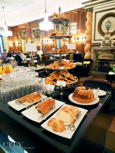 The lavish breakfast at Hotel Bristol Vienne