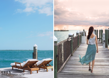 City style and living magazine style fashion blogger little palm island sunset maxi skirt