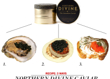 Sustainable Canadian Caviar 3 Ways