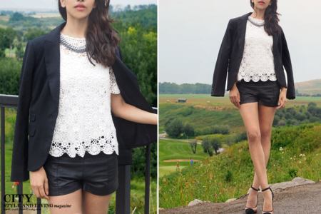 How to Wear Leather and Lace