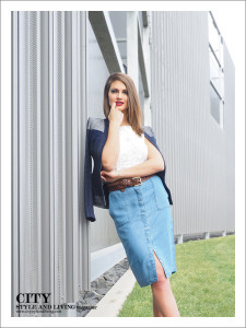 City Style and Living Magazine Fashion Editorial Telus Spark Summer 2015 Standing