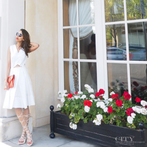 city Style and Living Magazine Tibi Riko eyelet white dress fashion blogger