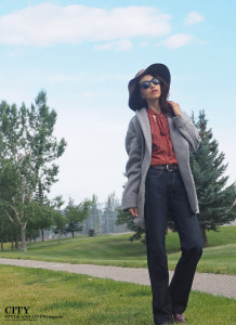Fall 2015 Bohemian 1970's flare jeans city style and living magazine calgary style blogger