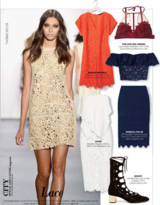 City Style and Living Magazine Fashion Trends spring 2016 lace