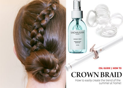 City Style and Living Magazine easy how to crown braid