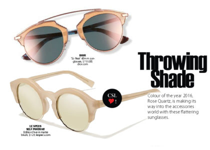 City Style and Living Magazine sunglasses summer 2