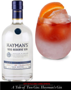 city style and living spirits haymans gin