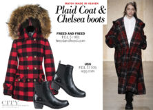 Match Made in Heaven Plaid Coat and Chelsea Boots