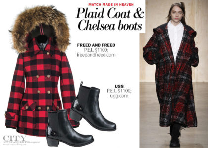 City Style and Living Magazine plaid coat chelsea boots fall 2016