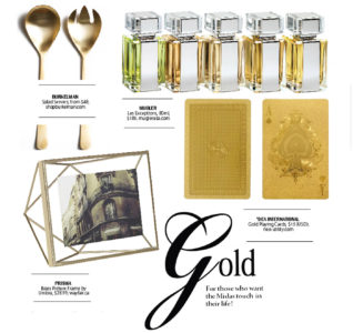 city style and living magazine gift guide gold