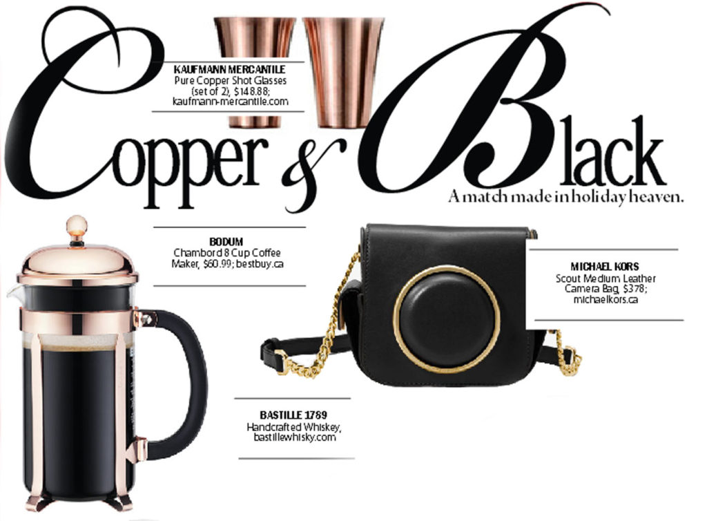 Gift Guide 2016: Copper and Black
