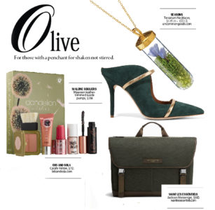 city style and living magazine gift guide olive