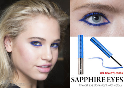 get the makeup look sapphire eyes in City Style and Living Magazine