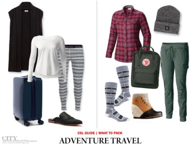 City Style and Living Magazine what to wear for adventure travel