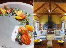 City Style and Living Magazine treetops lodge and estate dinner salad and interior of great hall