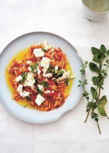 City Style and Living Magazine orzo pasta with tomatoes and feta