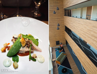 City Style and Living Magazine Travel The Azores Portugal azor hotel ponta delgada fresh mackerel for dinner at a terra and a view of the lobby from above