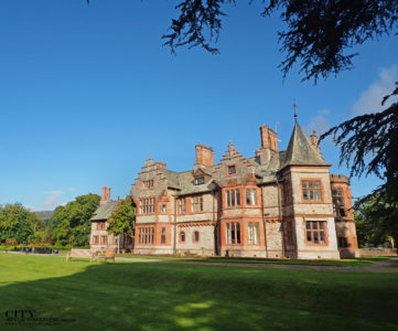 City Style and Living Magazine Winter 2018 Travel Luxury Hotels Wales Caer Rhun Hall Exterior of mansion