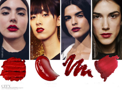 City Style and Living Magazine Beauty Runway Fall 2019 Red Lips