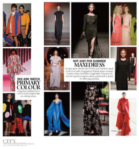 City Style and Living Magazine Fashion Fall 2019 primary colour and maxi dress