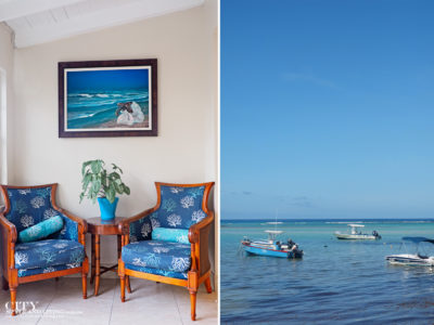 City Style and Living Magazine Winter 2019 Barbados Yellow Bird hotel Kailash Maharaj lobby art and boats
