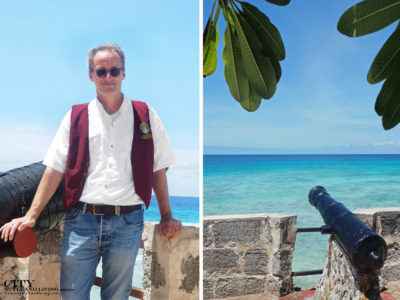 City Style and Living Magazine Winter 2019 Barbados Kailash Maharaj Peter Stevens, President of the Barbados National Trust at Charles Fort