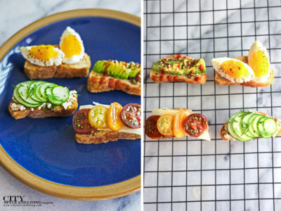 City Style and Living Magazine spring 2020 You’re A Real Slice! (Crostini) smorrebrod