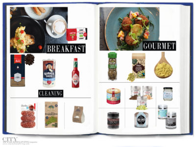 City Style and Living Magazine fall 2020 Quarantine Pantry breakfast, cooking, gourmet, salt