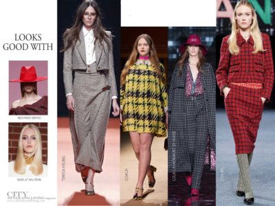 Feminine Black Tie 2.0 and More From the Fall 2022 Runways Plaid 1