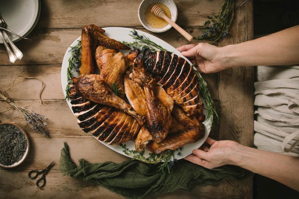 City Style and Living Fall 2022 How to Celebrate Thanksgiving With Grace: 3 Etiquette Tips  lavender honey turkey