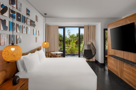 Tropical View Guestroom with King Bed at Conrad Tulum Mexico