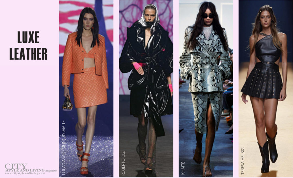 City Style and Living Spring 2023 The 7 Best Looks At The Spring 2023 Fashion shows luxe leather
