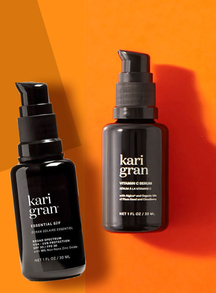 City Style and Living Summer 2023 Summer Skincare Tips Kari Gran sunscreen and vitamin c serum