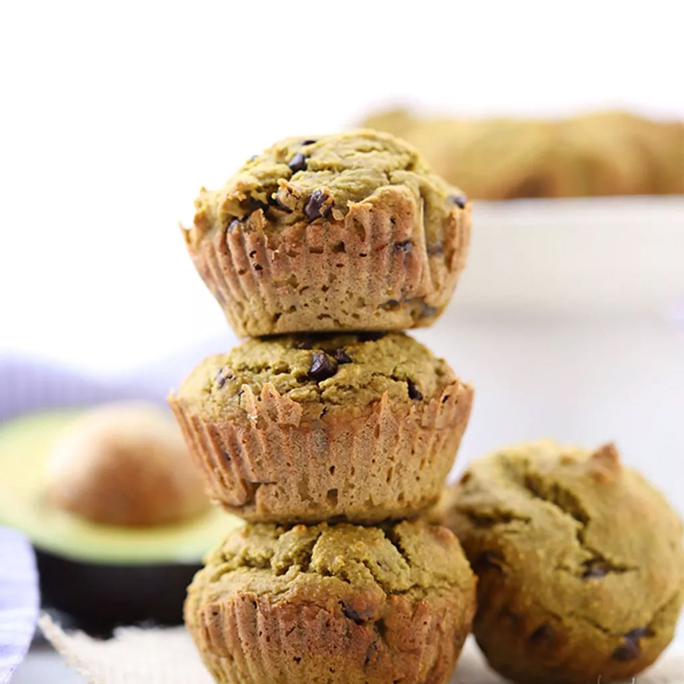 Avocado Chocolate Chip Cupcakes