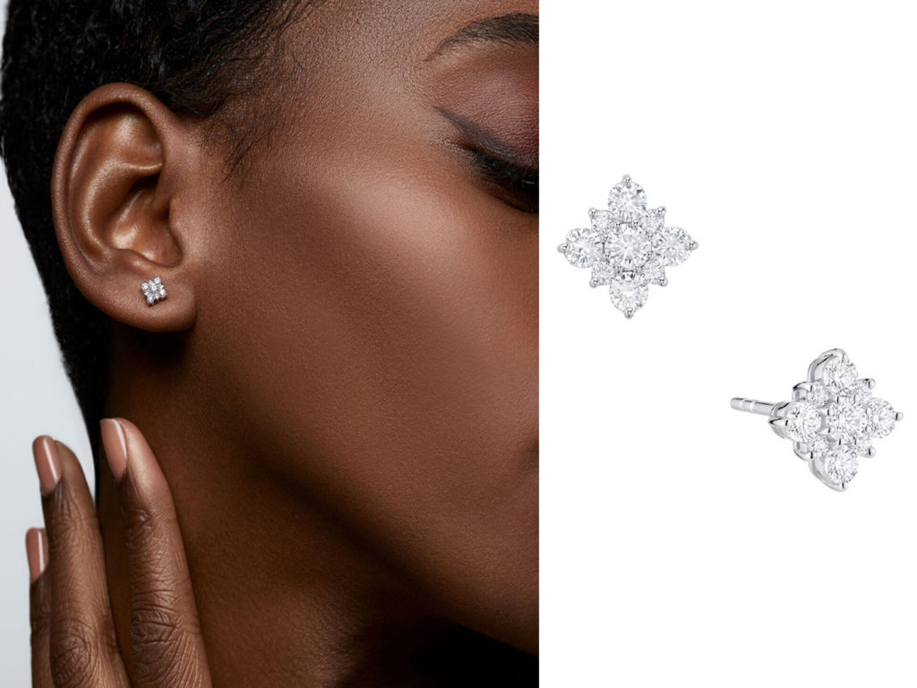 City Style and Living Fall 2023 The Secret to Styling a Modern Classic Look aka. Quiet luxury Birks-Snowflake-®-Diamond-Square-Cluster-Stud-Earrings,-Small-