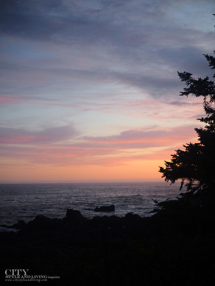 City Style and Living Fall 2023 Blackrock Oceanfront Resort Ucluelet, Vancouver Island, B.C. Canada Pacific Trail Sunset