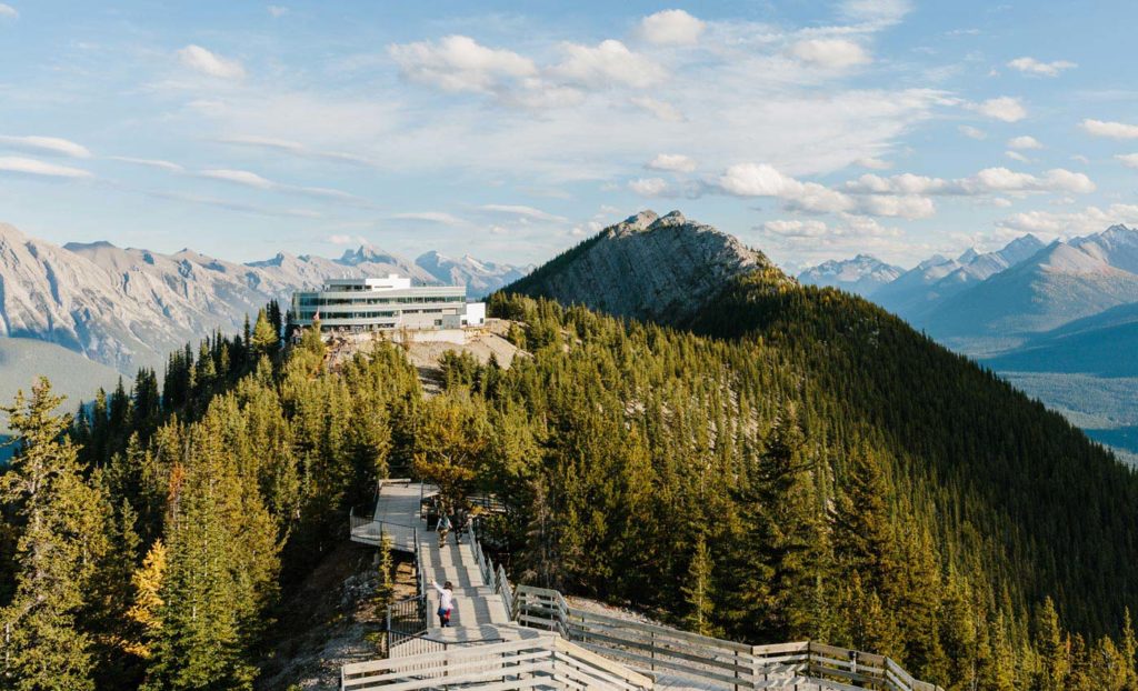 City Style and Living Fall 2023 Banff Gondola Sulphur Mountain Boardwalk view