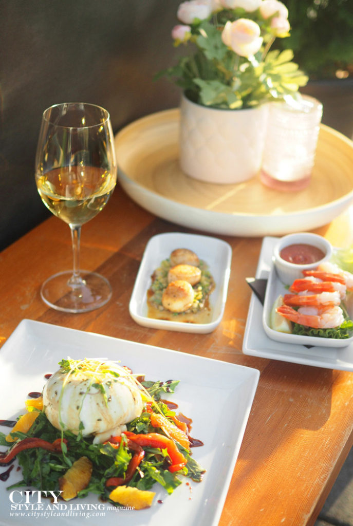 City Style and Living Fall 2023 The Beach Club Resort and Spa Parksville Vancouver Island B.C. Burrata scallops and shrimp dinner