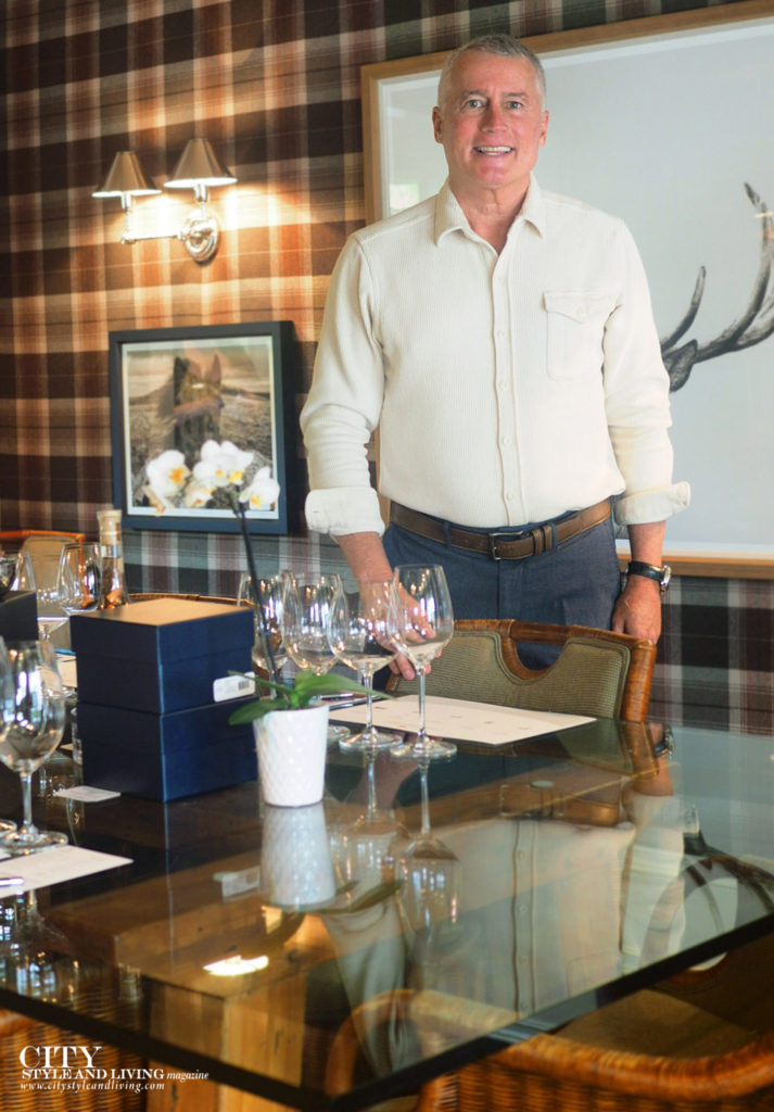 City Style and Living Fall 2023 Yountville Napa Valley Bob Binder in a tasting room at Silver Trident winery