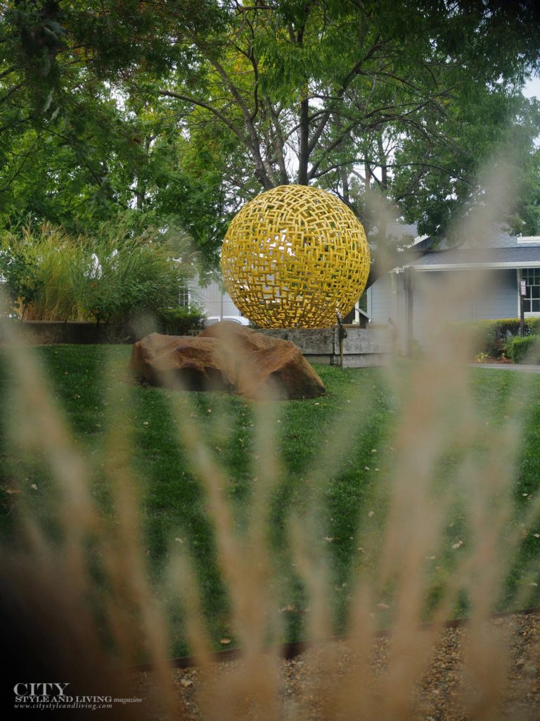 City Style and Living Fall 2023 Yountville Yellow Sphere art