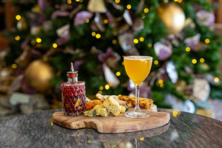 Christmas Gingerbread Clarified Milk Punch
