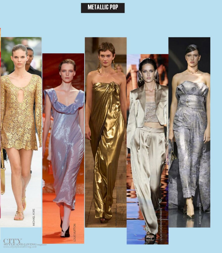 City Style and Living Spring 2024 Must Have Spring 2024 Runway Looks Metallic