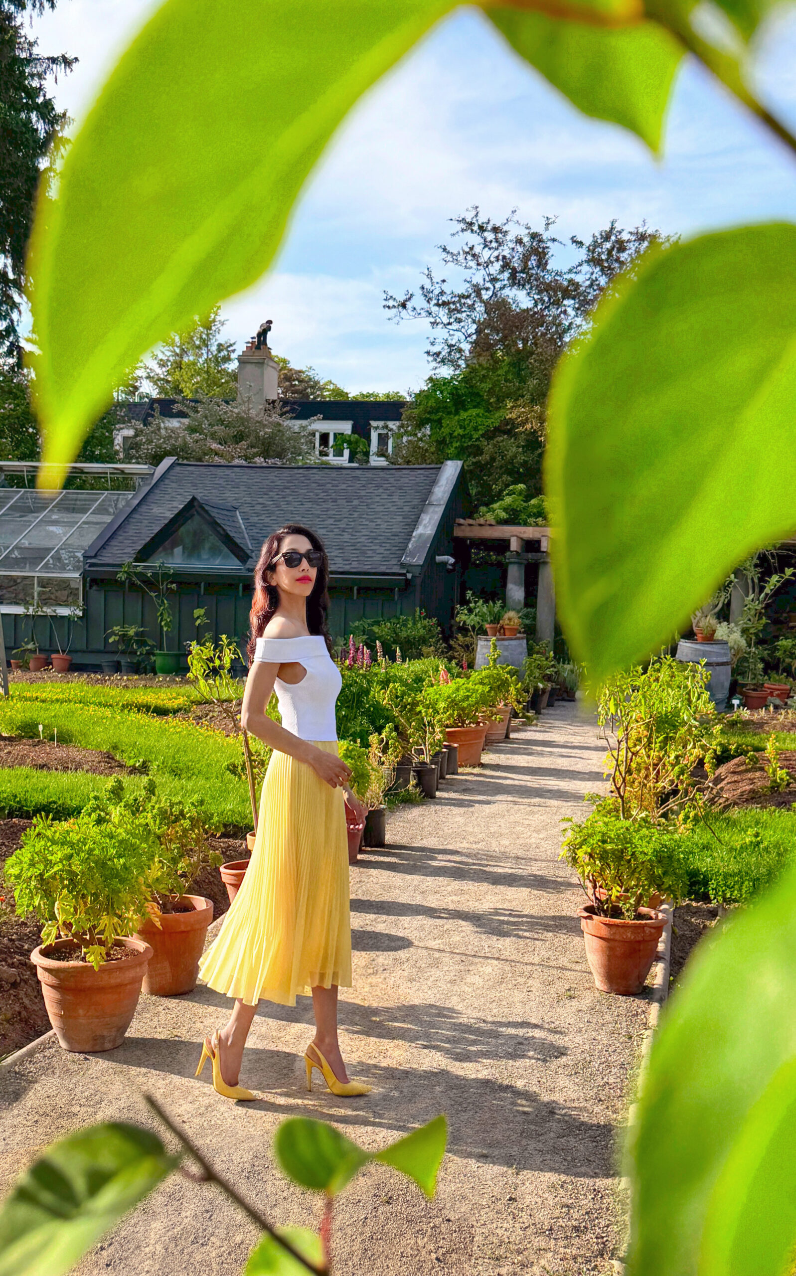 City Style and Living Fall 2024 Langdon Hall Girl Walking in kitchen gardens