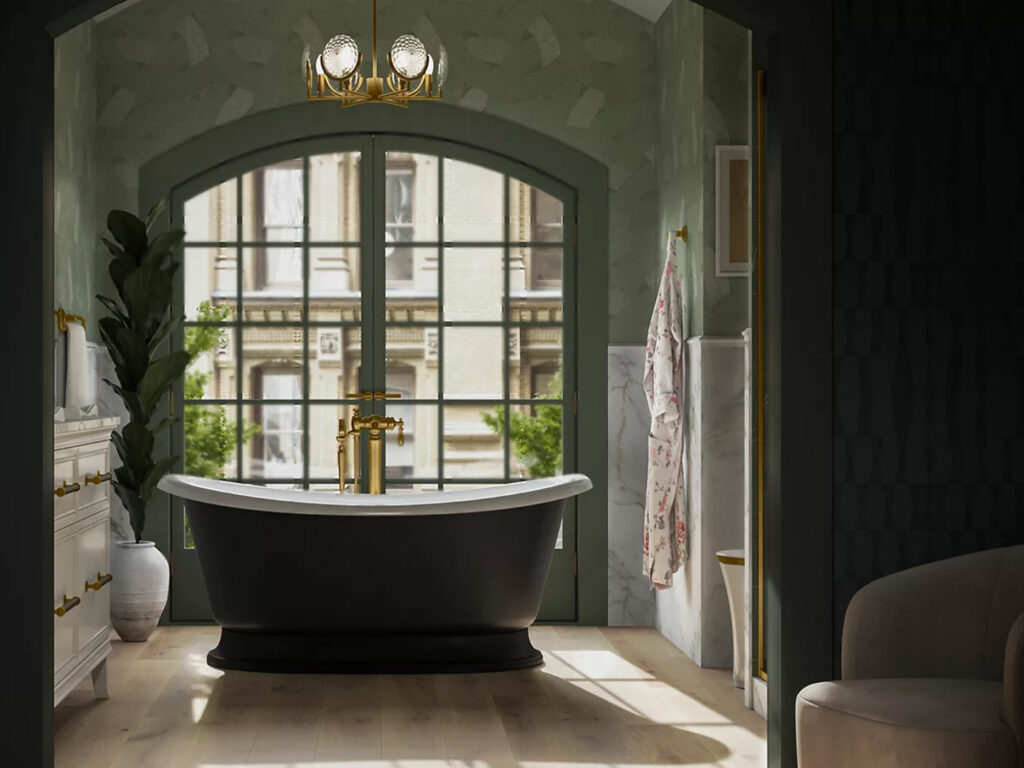 City Style and Living Fall 2024 Lift Your Mood With This Easy Self Care Routine kohler bathroom