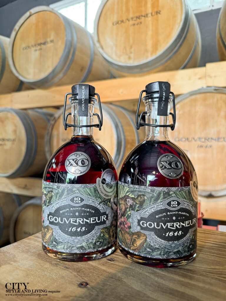 City Style and Living St Martin Rhum Gouverneur bottles on oak casks