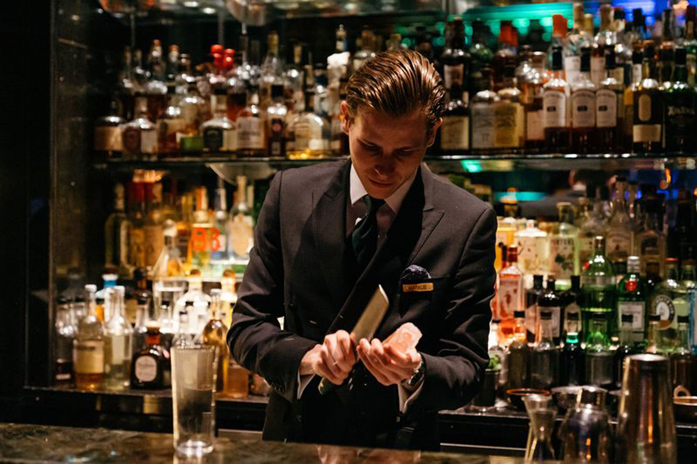 City Style and living New Year's Eve The Savoy venetian soiree bartender