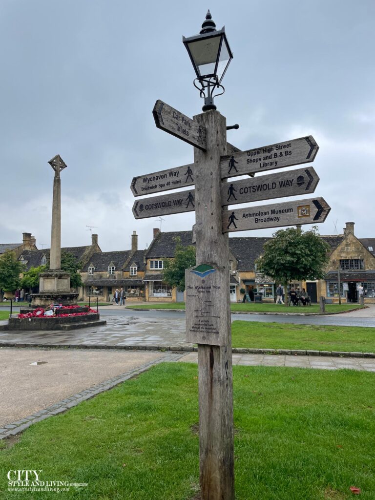 City Style and Living Winter 2024/2025 Road Trip Through the Cotswolds with Sixt broadway signs