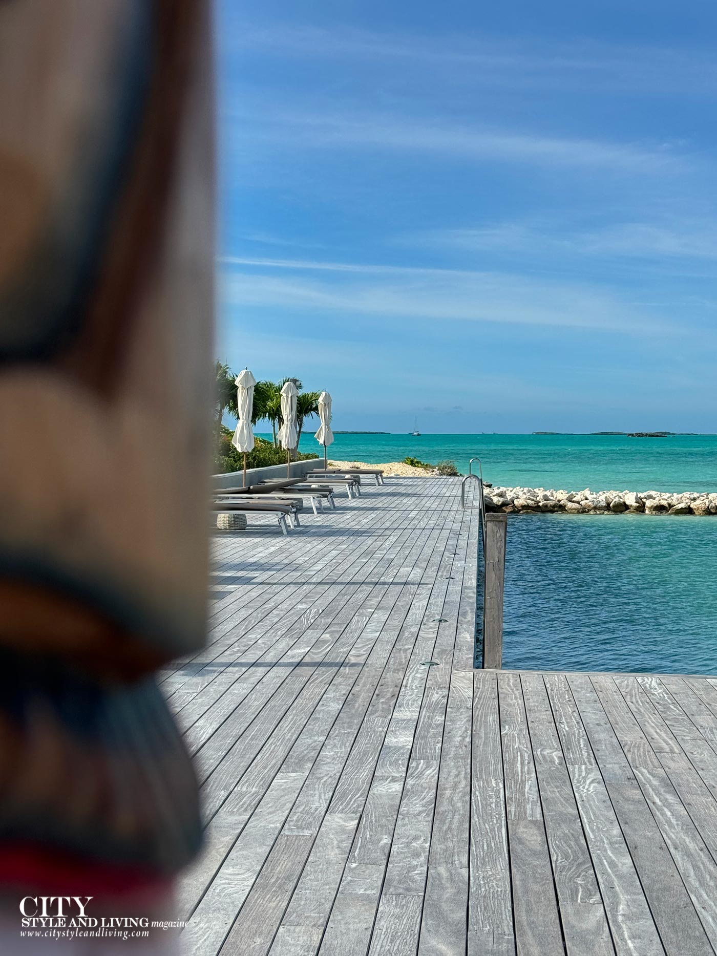 City Style and Living Magazine Spring 2025 Turks and Caicos Wymara Resort and Villas In Ocean Pool Tiki Bar